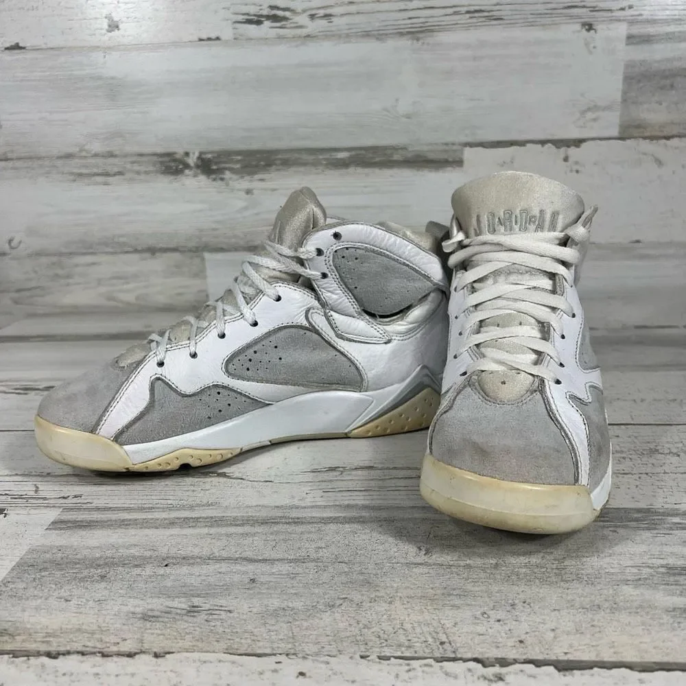 Nike Kid's Air Jordan Retro 7 VII Pure Money Platinum Basketball Shoes Size 6.5Y